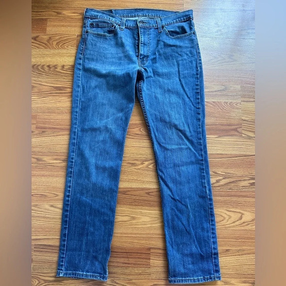 Levi Strauss 511 Men’s Slim Fit Flex Stretch Med Wash Denim Jeans Size 36X32 - Picture 1 of 8
